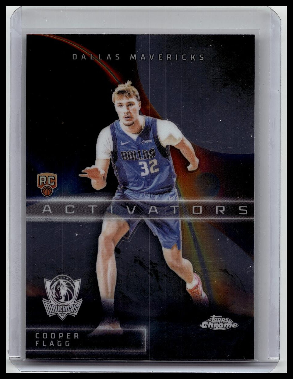 2025-26 Topps Chrome Activators Cooper Flagg Dallas Mavericks Rookie Card