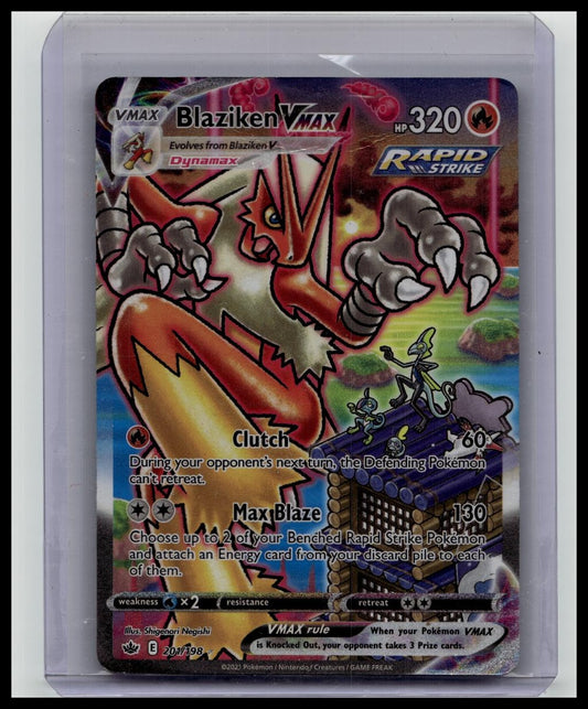 Pokémon Blaziken VMAX Secret Rare Full Art 201/198