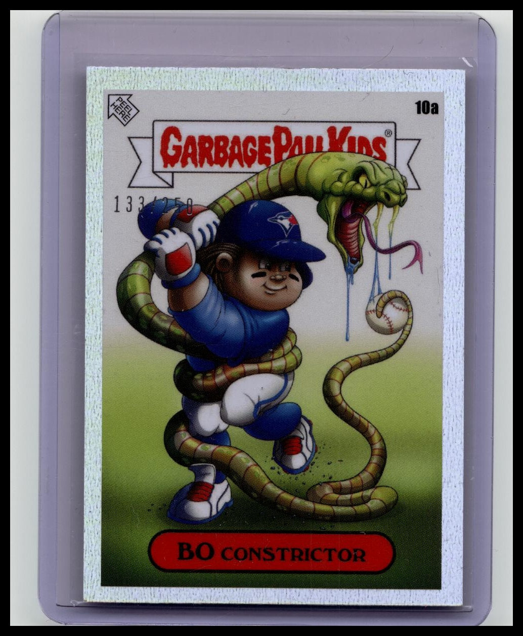 2022 Topps Bo Bichettee 10a Garbage Pail Kids GPK x MLB /250 (Bo Constrictor)