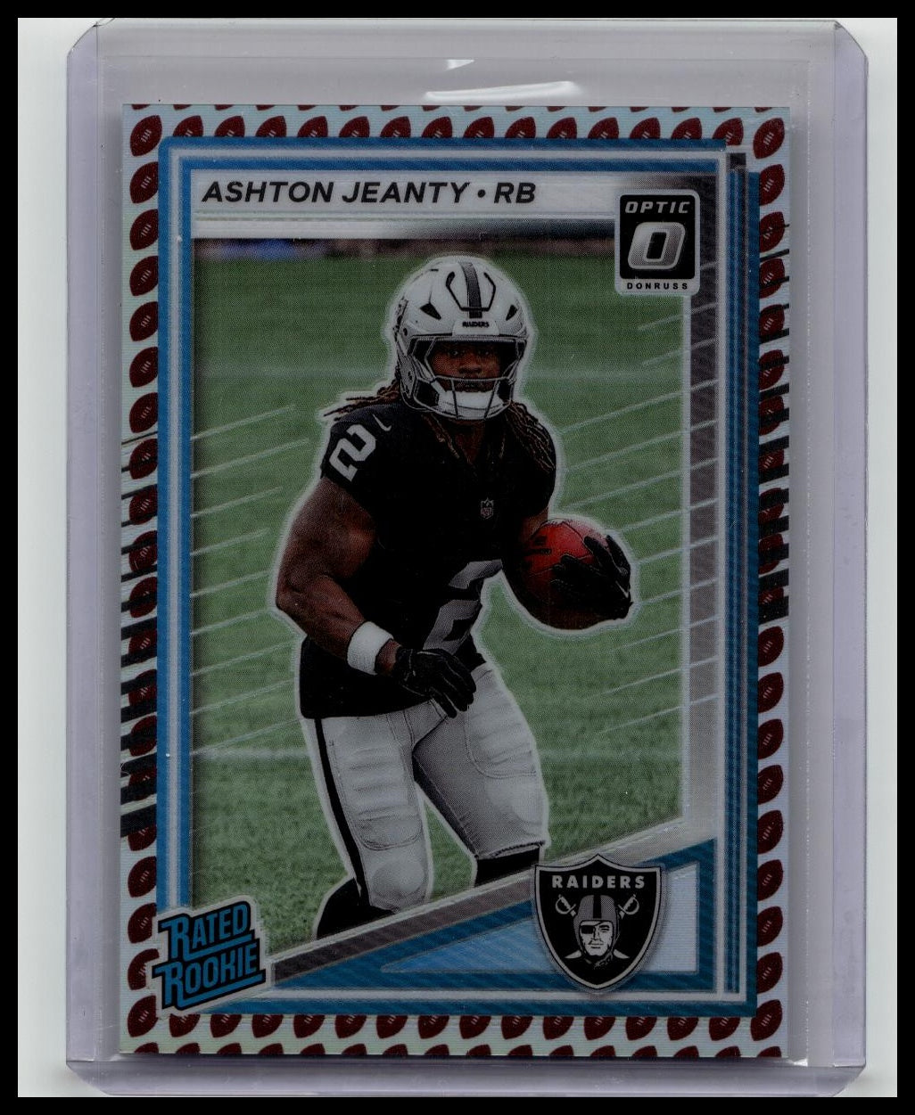 ASHTON JEANTY 2025 OPTIC FOOTBALL EMOJI RATED ROOKIE CASE HIT SSP