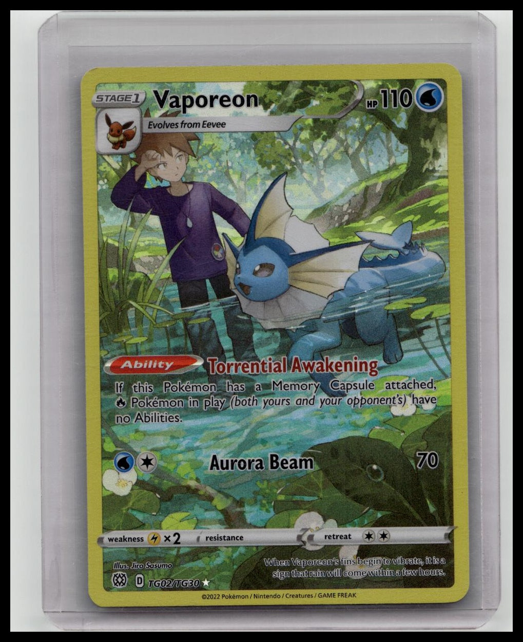 Vaporeon - TG02/TG30 - Ultra Rare - Brilliant Stars - Pokémon Card