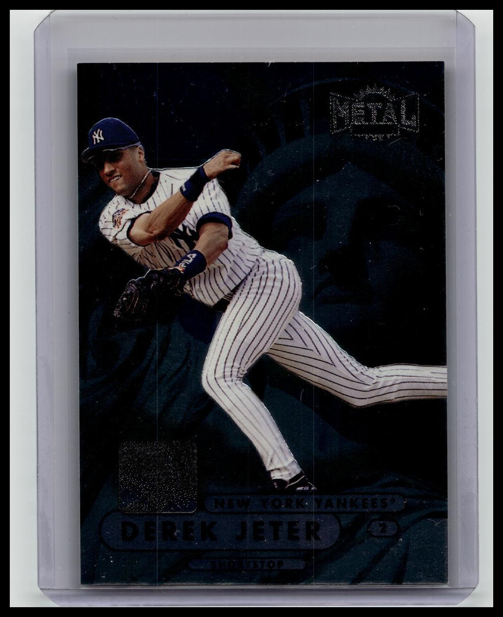 DEREK JETER 1998 Skybox Metal Universe BASE FOIL ! NEW YORK YANKEES !