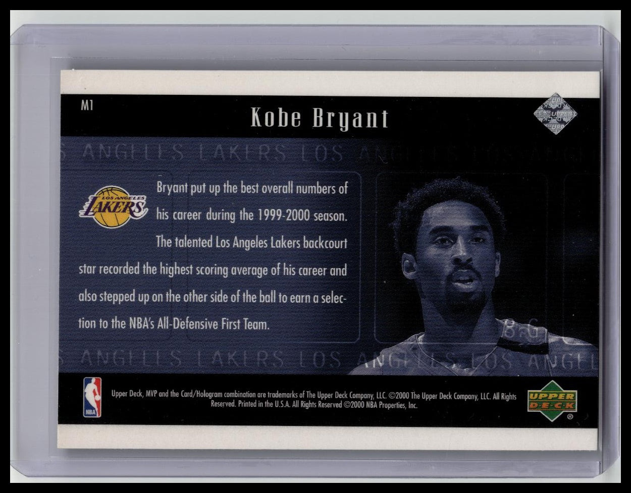 2000-01 Upper Deck Kobe Bryant MVP #M1 Theatre