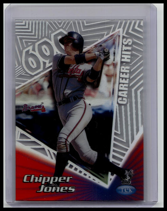 1999 Topps Tek Chipper Jones Card #16B, Pattern 26 - Atlanta Braves HOF