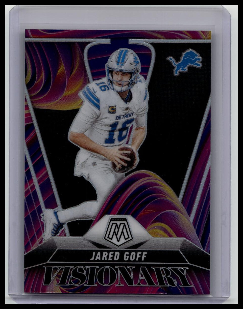 2025 Panini Mosaic - Jared Goff #9 - Visionary - CASE HIT!!! - Detroit Lions