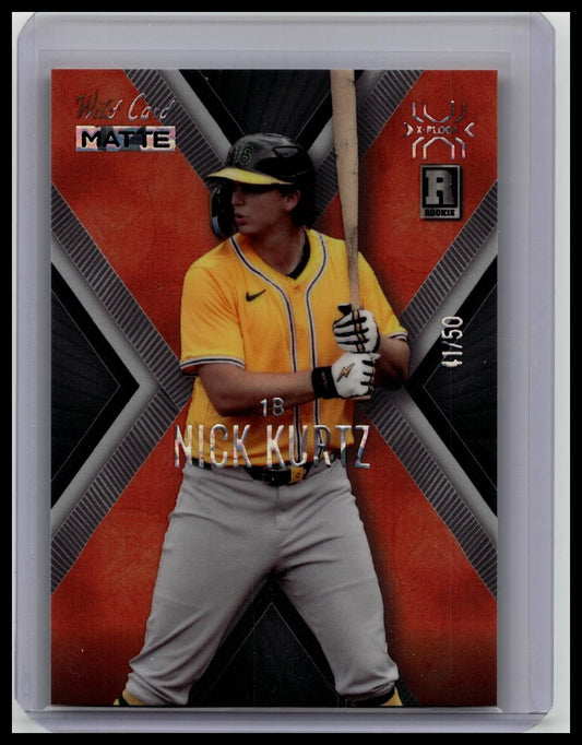 Wild Card 2025 Matte Nick Kurtz Rookie /50