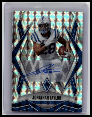 JONATHAN TAYLOR 2025 Panini Mosaic Silver Pyramid Auto Autograph /99 Colts