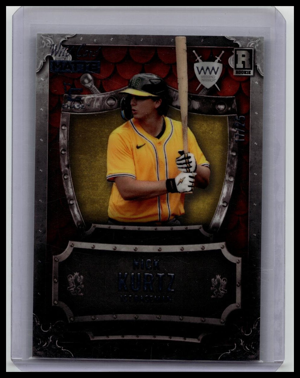 Wild Card 2025 Matte Nick Kurtz Rookie /25