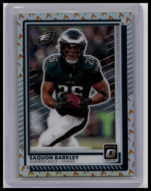 2025 Panini Donruss Optic Saquon Barkley FIRE EMOJI CASE HIT SSP #15 EAGLES