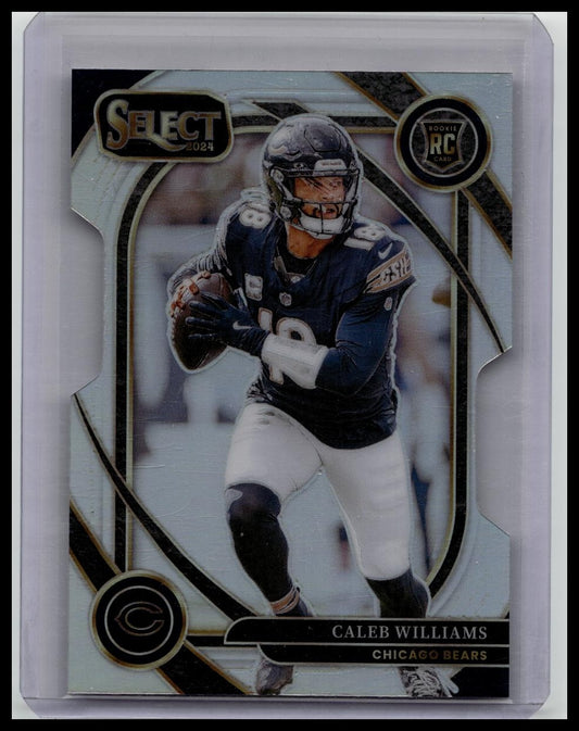 2024 Panini Select Rookie Caleb Williams Club Level Silver Prizm Die-Cut #216 RC