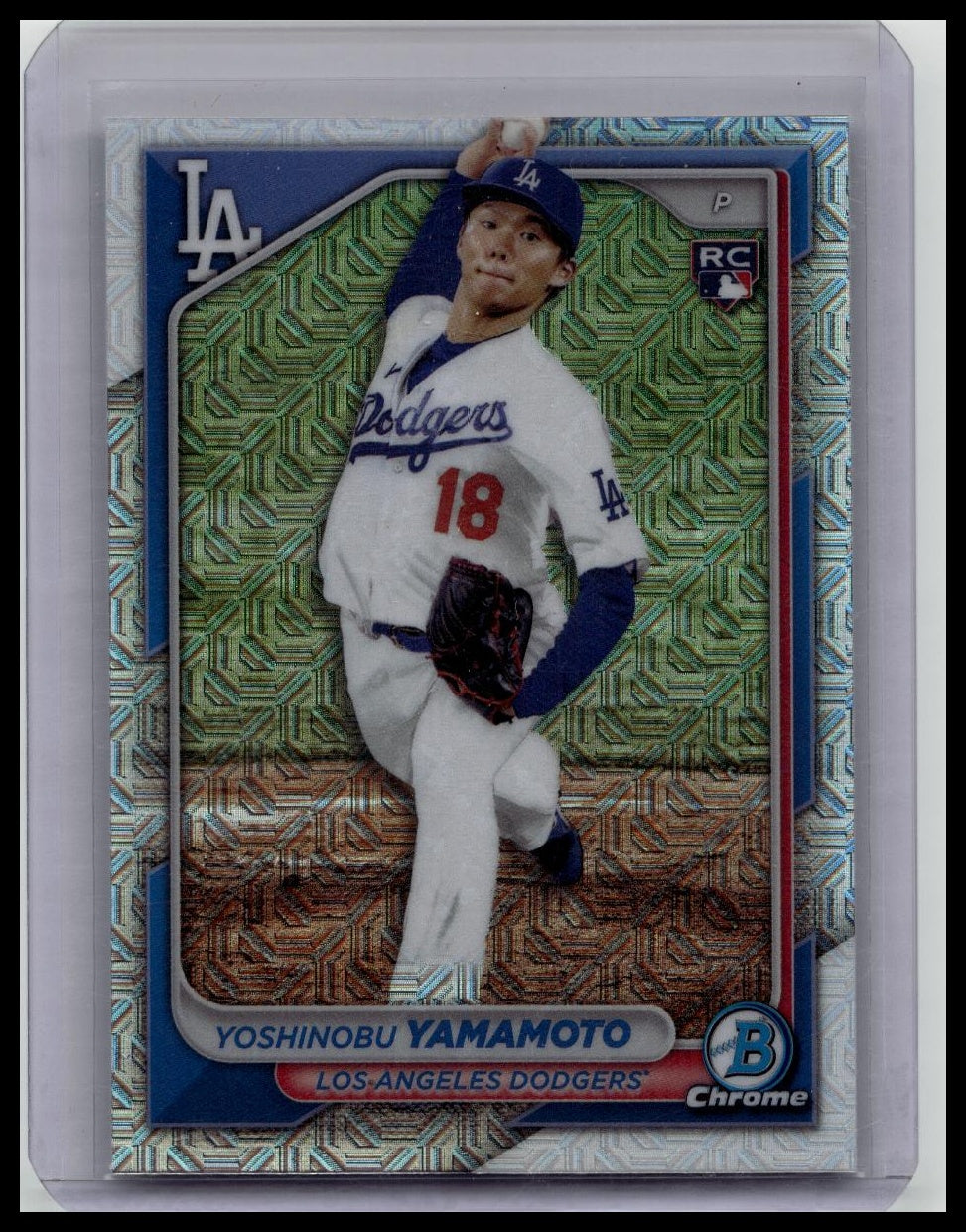 YOSHINOBU YAMAMOTO 2024 BOWMAN CHROME MEGA BOX ROOKIE MOJO #36 RC