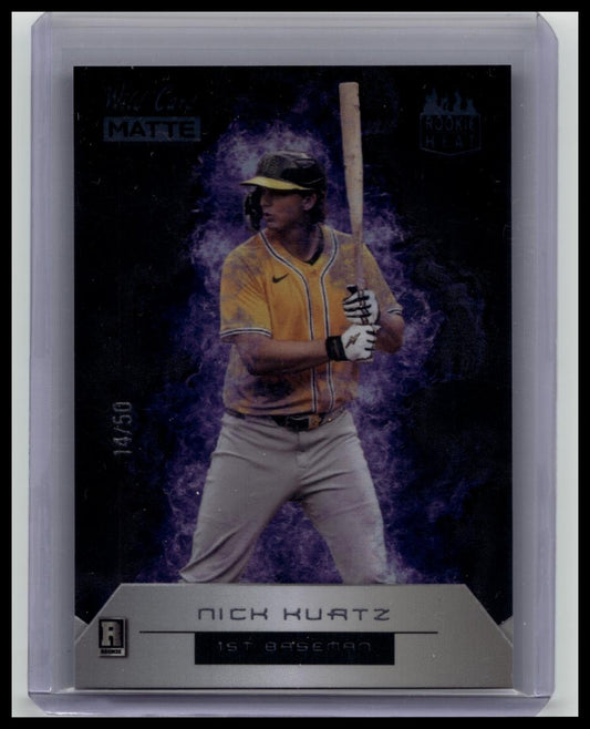 Wild Card 2025 Matte Nick Kurtz Rookie /50