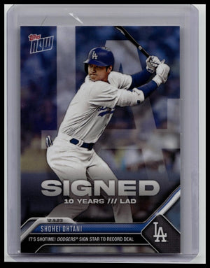2023 Topps Now SHOHEI OHTANI Signed by Dodgers Card OS-21