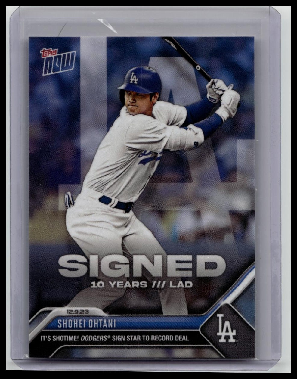 2023 Topps Now SHOHEI OHTANI Signed by Dodgers Card OS-21