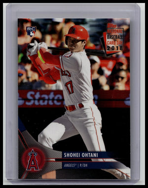 2018 Shohei Ohtani Topps National Trading Card Day RC #8