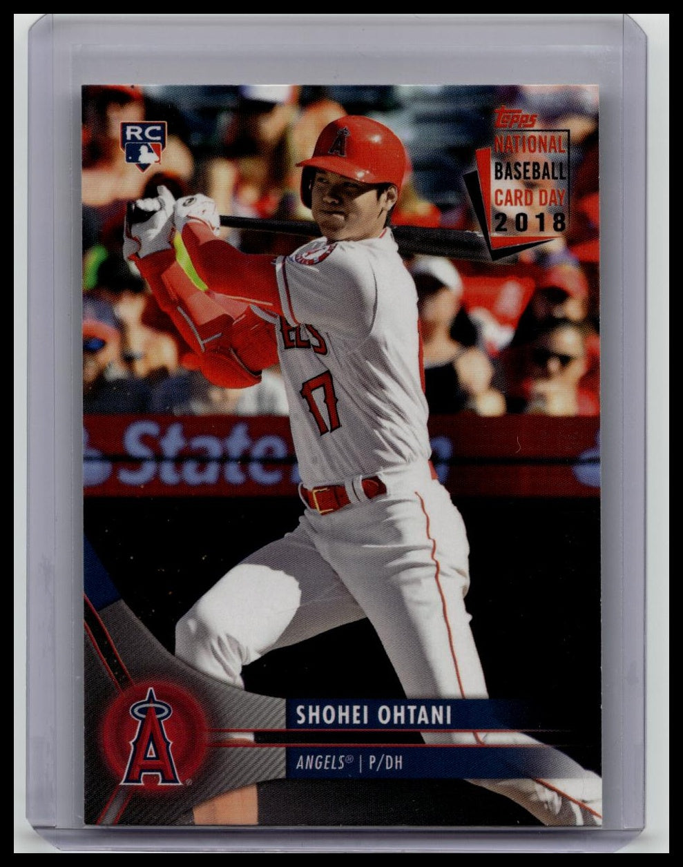 2018 Shohei Ohtani Topps National Trading Card Day RC #8