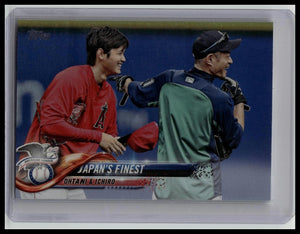 2018 Topps Update Shohei Ohtani Rainbow Foil Ichiro #153 Japan's Finest