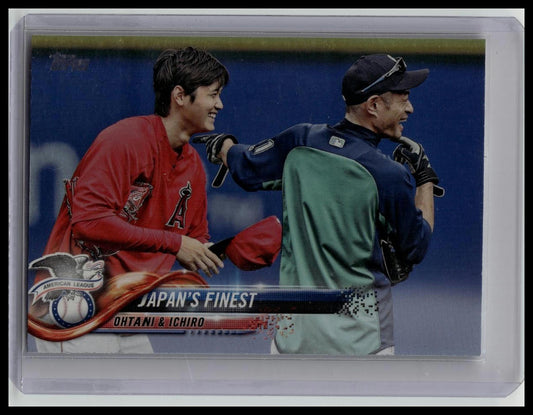 2018 Topps Update Shohei Ohtani Rainbow Foil Ichiro #153 Japan's Finest