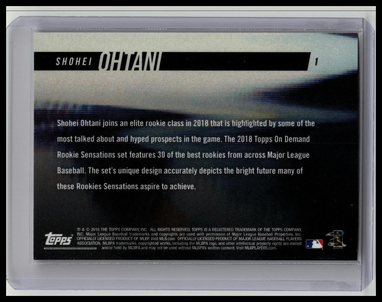 2018 Topps On Demand Rookie Sensations - Shohei Ohtani #1 Pitching