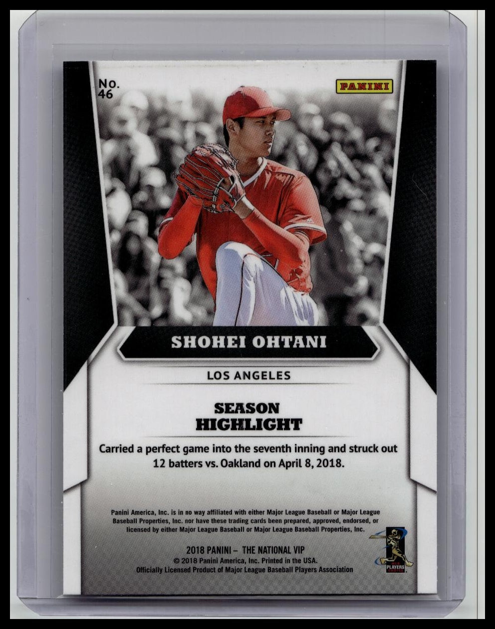 2018 Panini National Convention VIP Shohei Ohtani Silver RC Rookie SP Rare #46