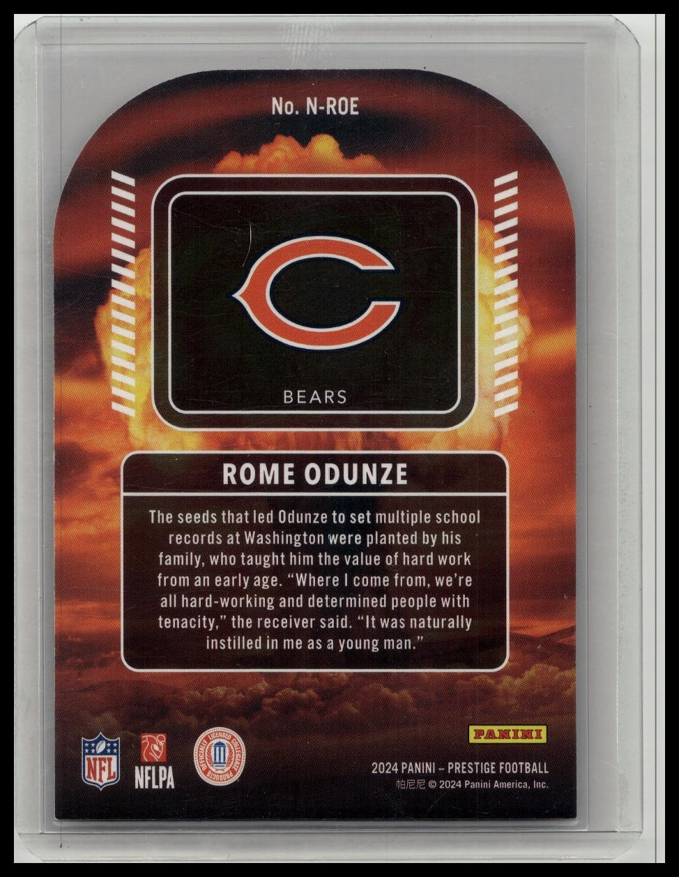 2024 Prestige - Rome Odunze - NUCLEAR Rookie SSP Case Hit - Bears RC