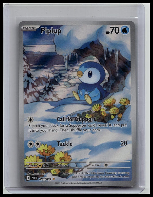 Piplup 098/094 Illustration Rare - Pokémon ME02: Phantasmal Flames
