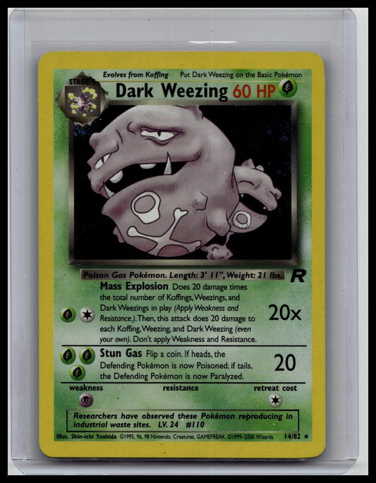 Pokémon Card - Dark Weezing Team Rocket 14/82