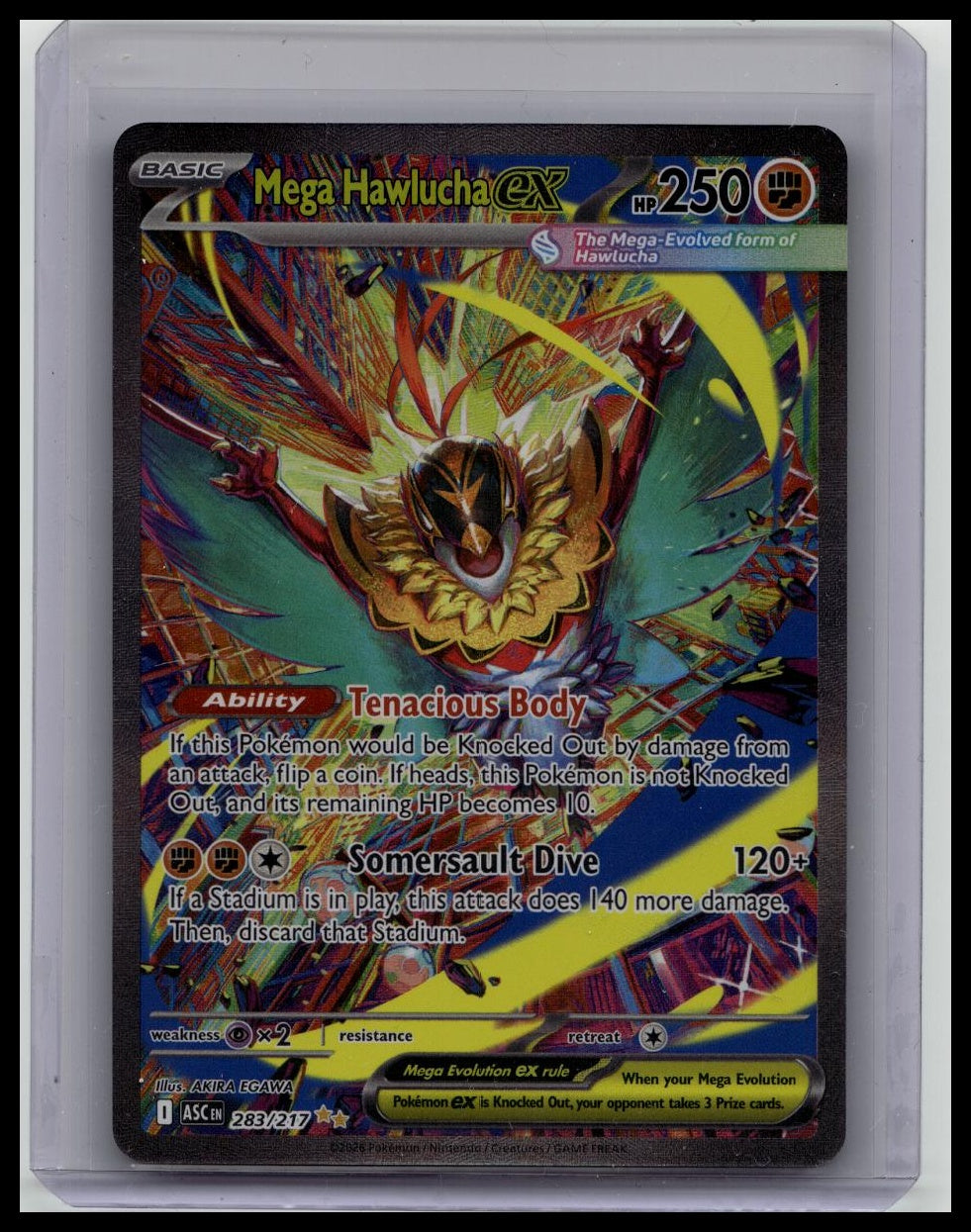 Pokémon Mega Hawlucha ex 283/217 Me: Ascended Heroes Holo