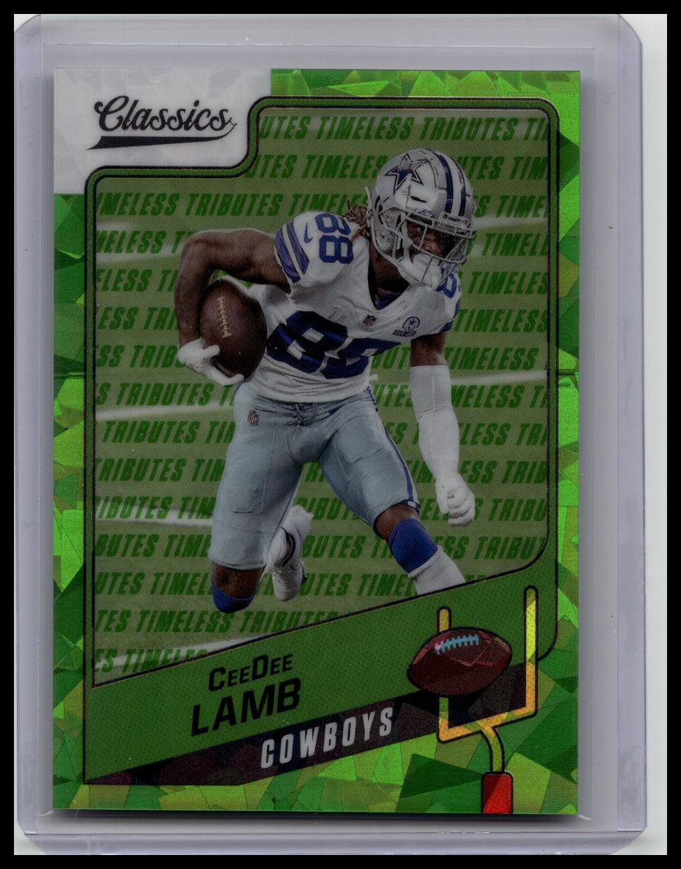 2021 Panini Classics - CeeDee Lamb #52 Timeless Tributes Green /25