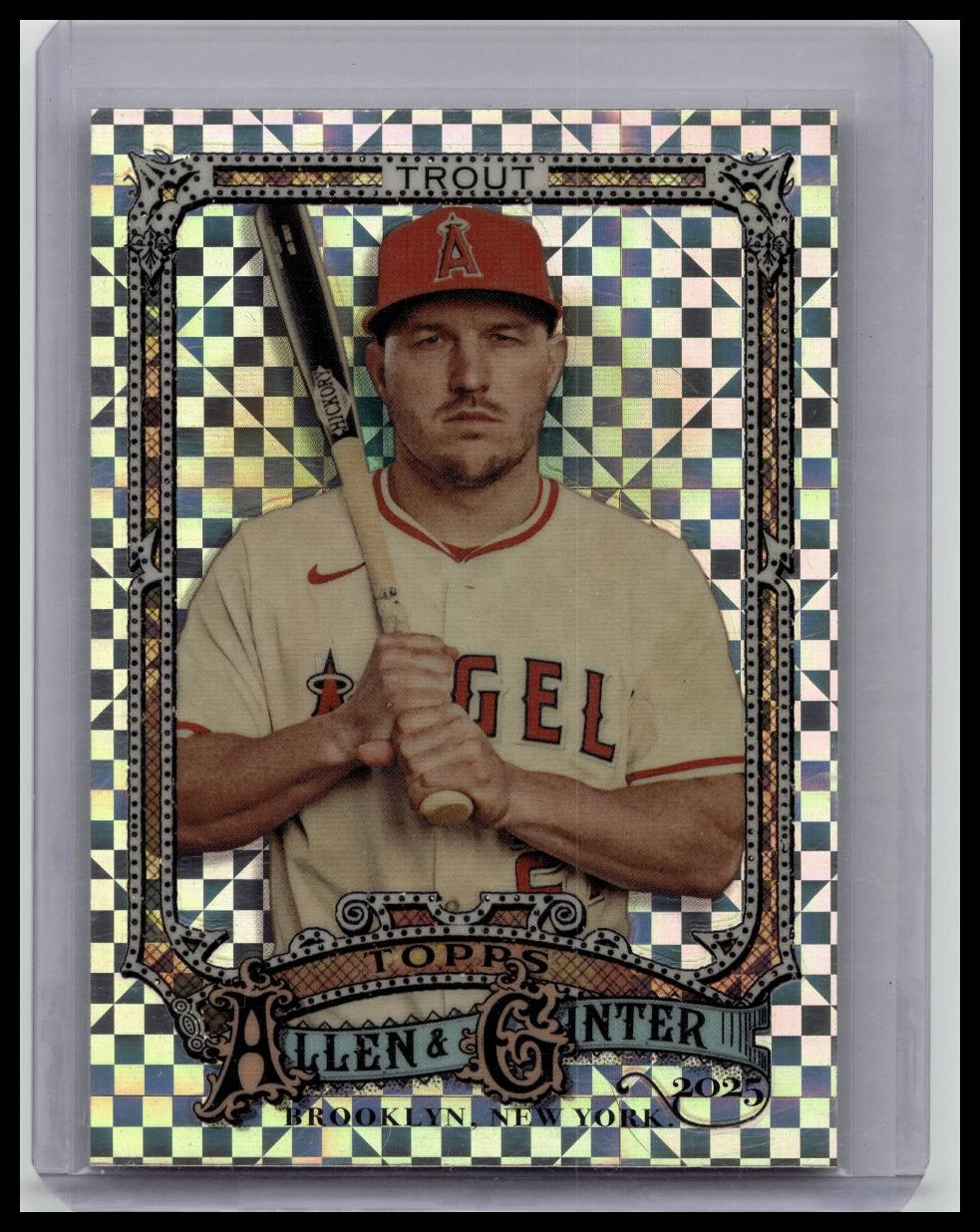 2025 Topps Allen & Ginter - MIKE TROUT #100 Chrome X-FRACTOR Angels SSP Case Hit