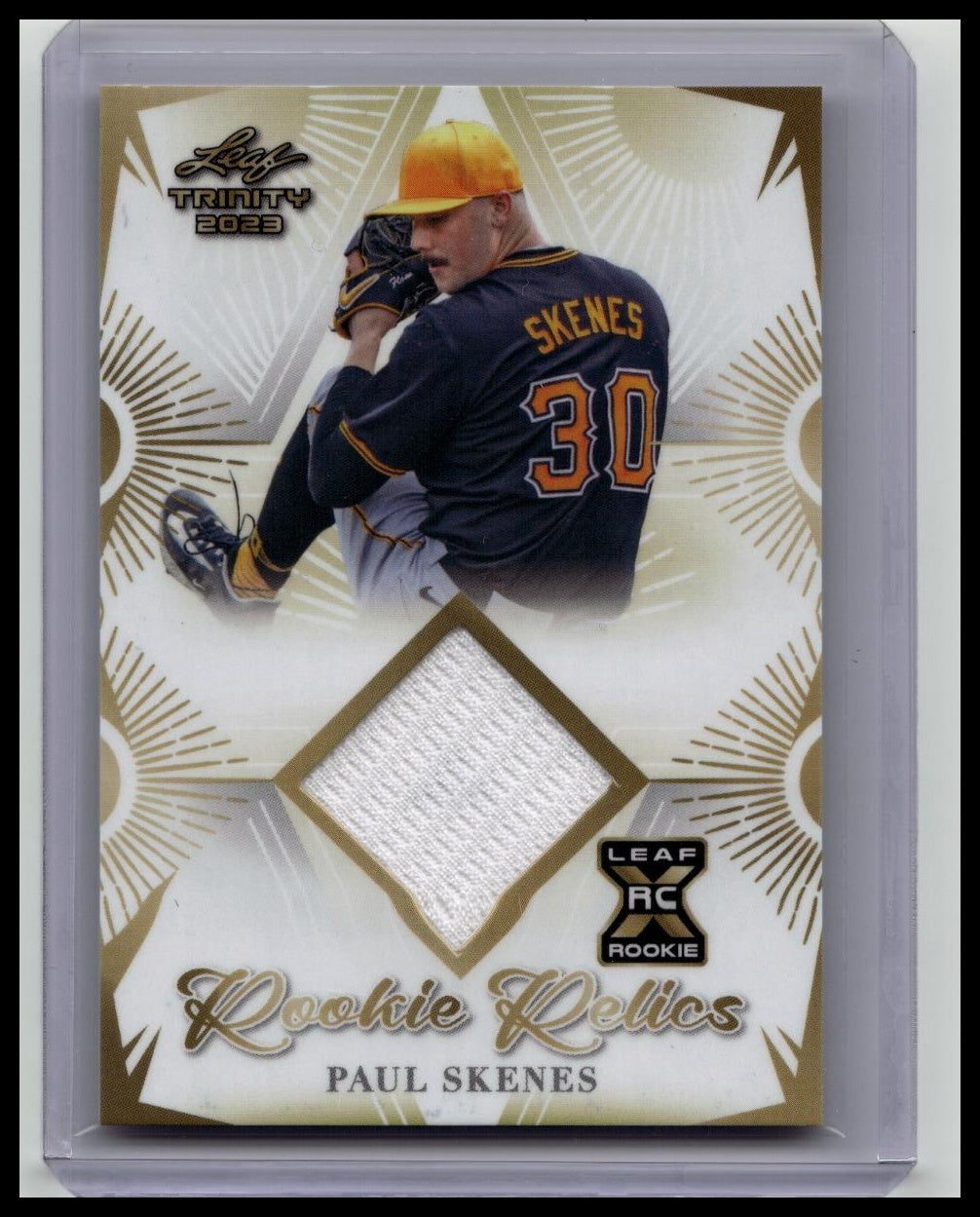 2023 Leaf Trinity Baseball Rookie Relics Paul Skenes RR-41