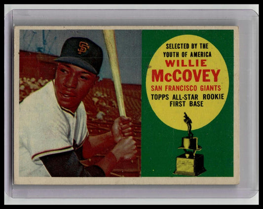 1960 Topps #316 Willie McCovey All-Star Rookie