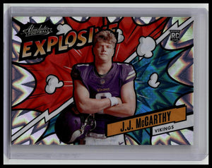 JJ MCCARTHY 2024 Panini Absolute Explosive #EX-JJM RC SSP Rookie VIKINGS