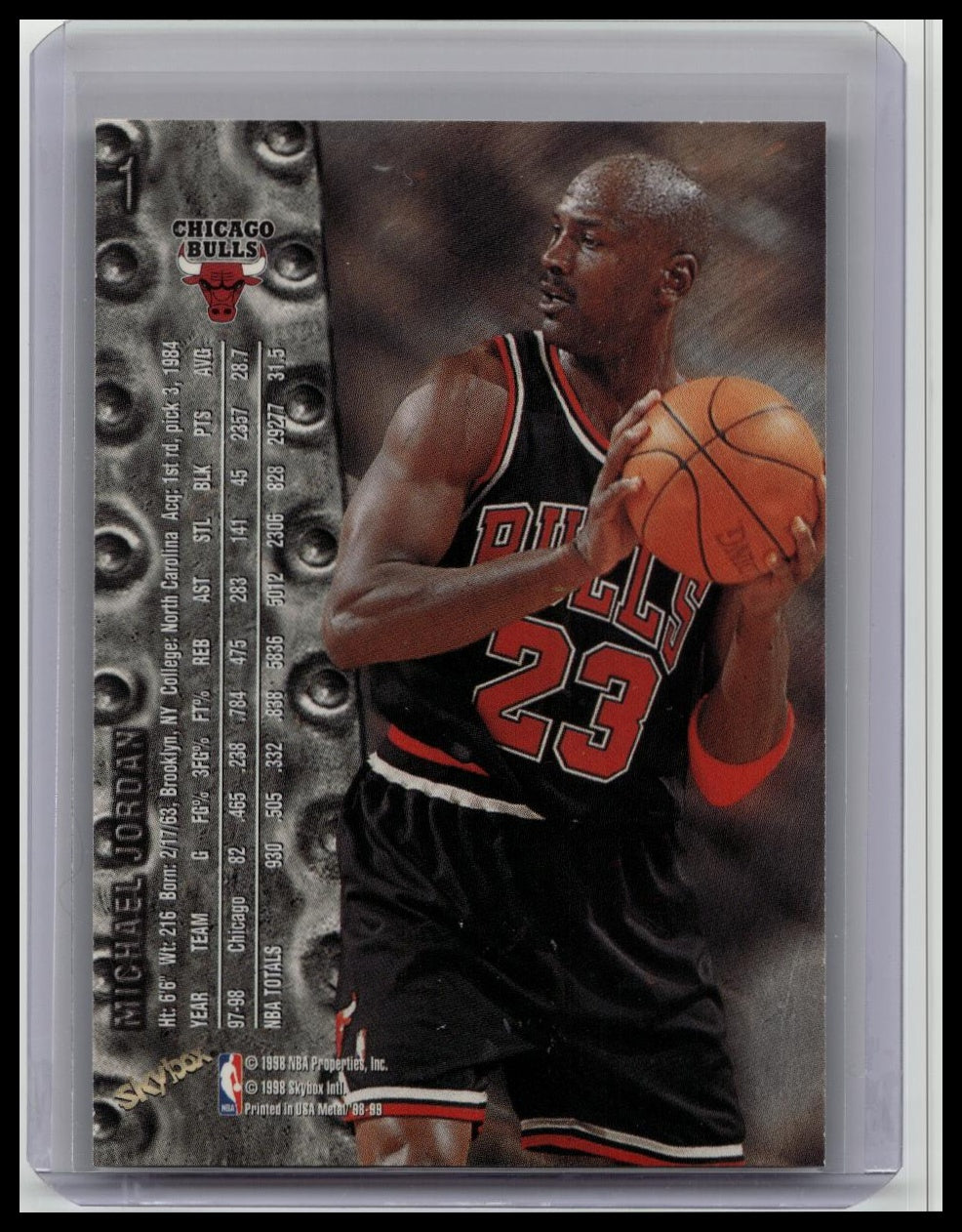 1998-99 Skybox Metal Universe Michael Jordan #1 Bulls