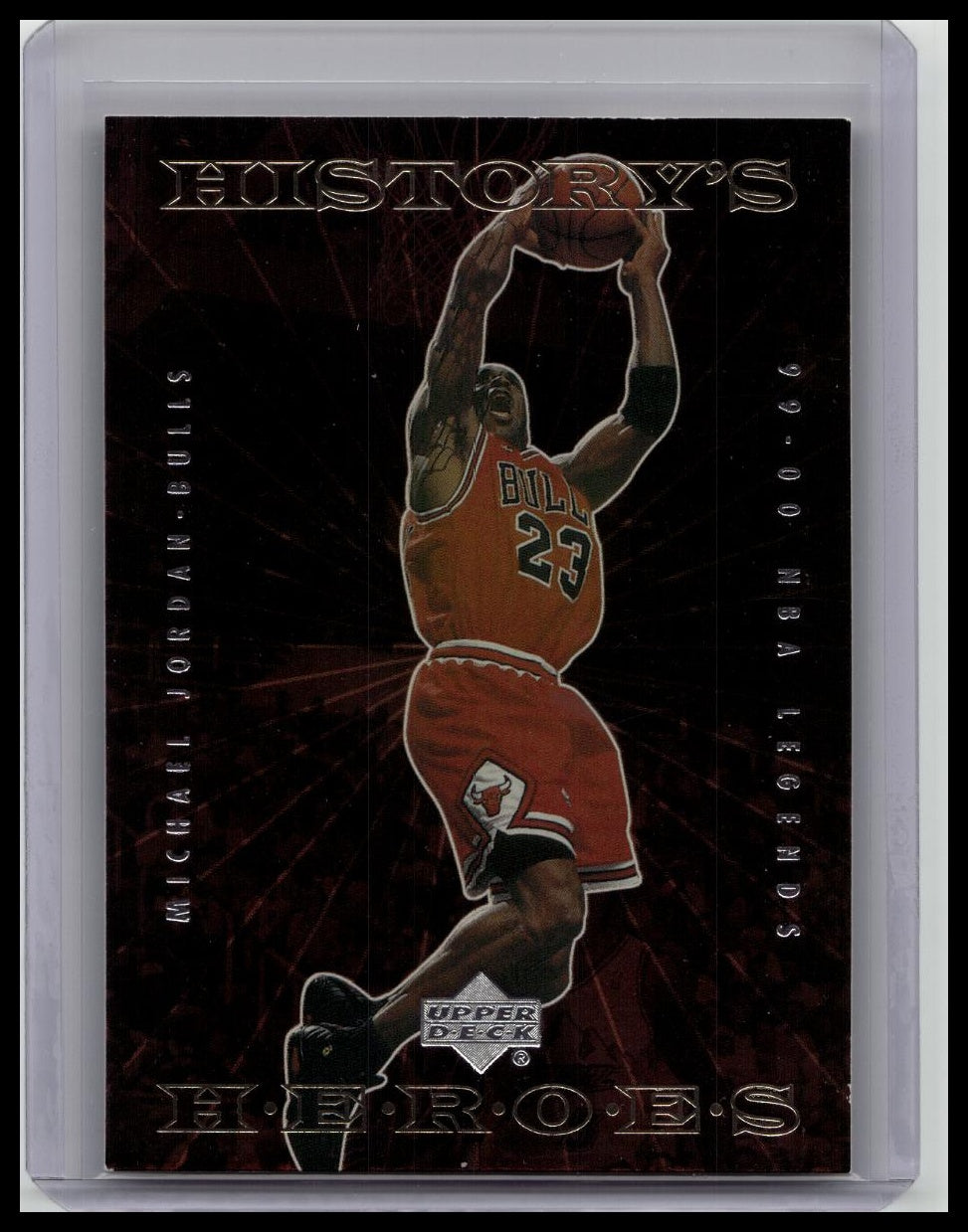 1999-00 Upper Deck NBA Legends History's Heroes Michael Jordan #HH1