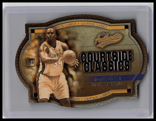 2002-03 Fleer Authentix - Courtside Classics Shaquille O'Neal #7 CC Silver /750