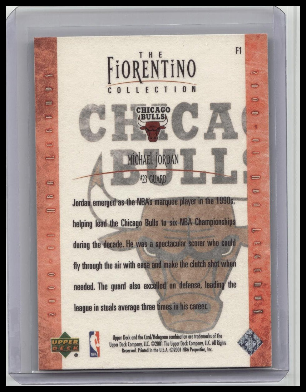 2001 MICHAEL JORDAN UD THE FIORENTINO COLLECTION #F1