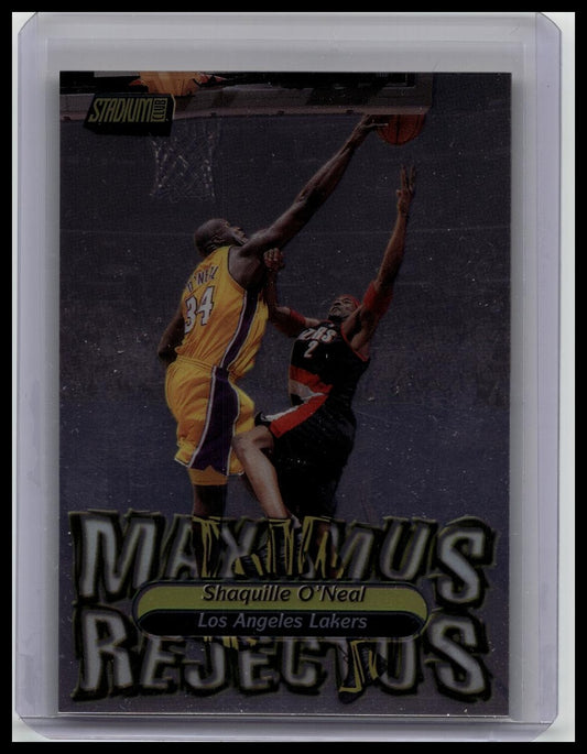 SHAQUILLE O'NEAL 2001-02 Topps Stadium Club Maximus Rejectus #MR2 Insert Lakers