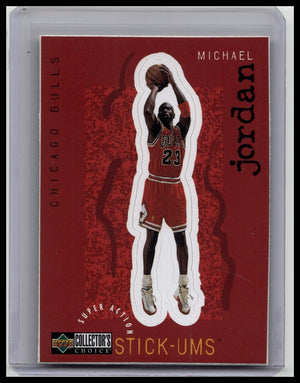 Upper Deck 1997 Collector's Choice Stick-Ums Michael Jordan Bulls #S30