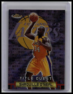 2000-01 Topps Finest Shaquille O’Neal #TQ7 | Title Quest Foil SP