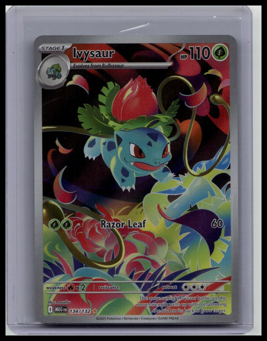 Pokémon Ivysaur Illustration Rare Holo Me01 Mega Evolution 134/132 110HP 2025