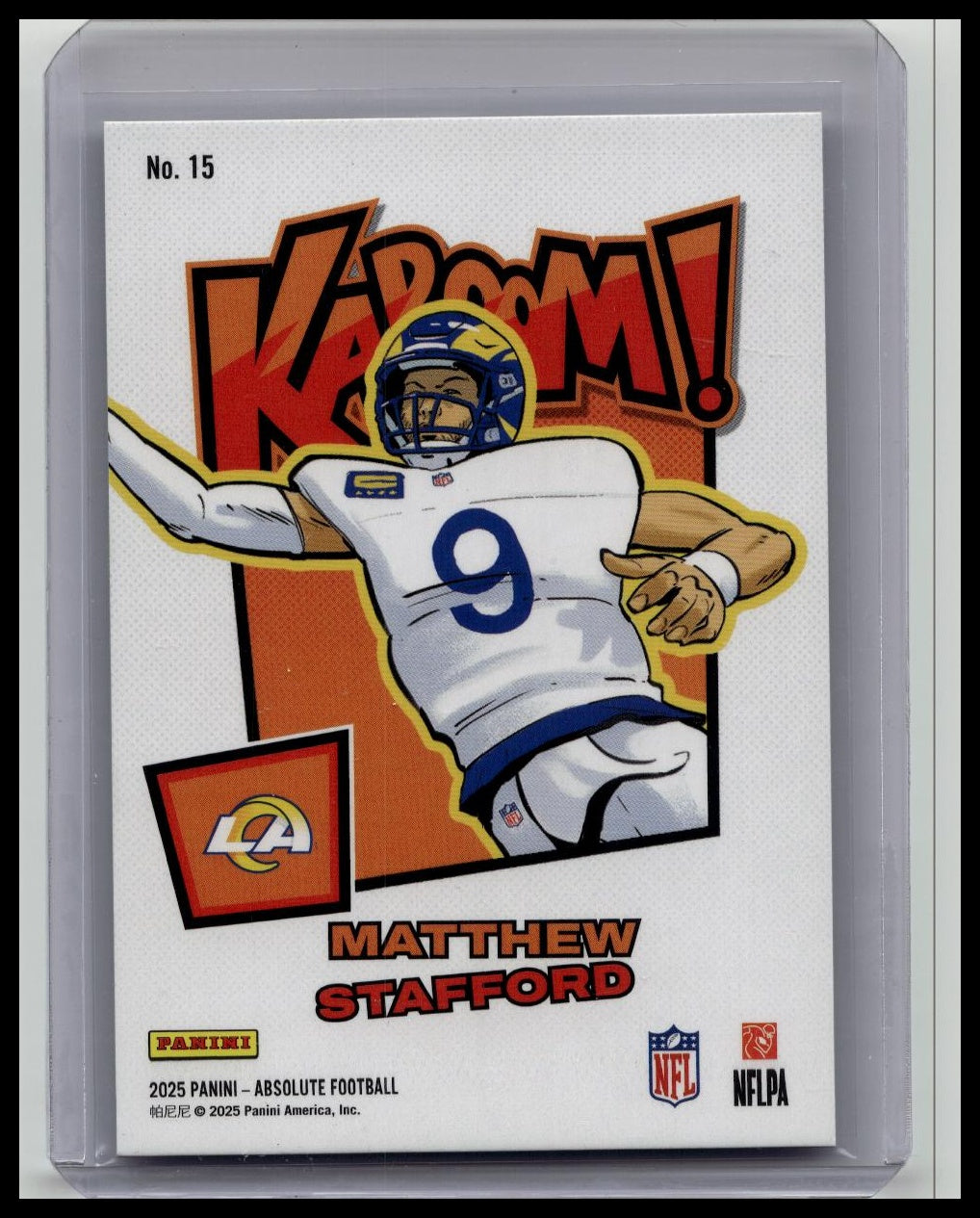 2025 Panini Absolute Kaboom! Matthew Stafford #15 Horizontal