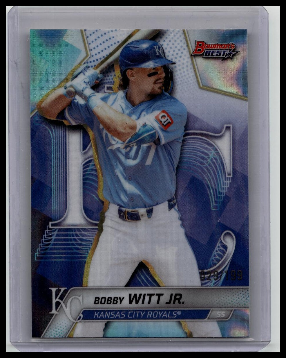 2025 Bowman’s Best Bobby Witt Jr. Aqua Refractor #69 Kansas City Royals /199