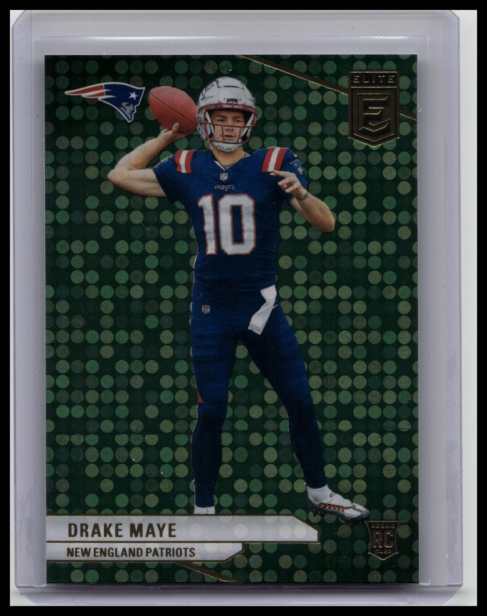 2024 Panini Donruss Elite - Rookies Drake Maye #185 Green Disco (RC)