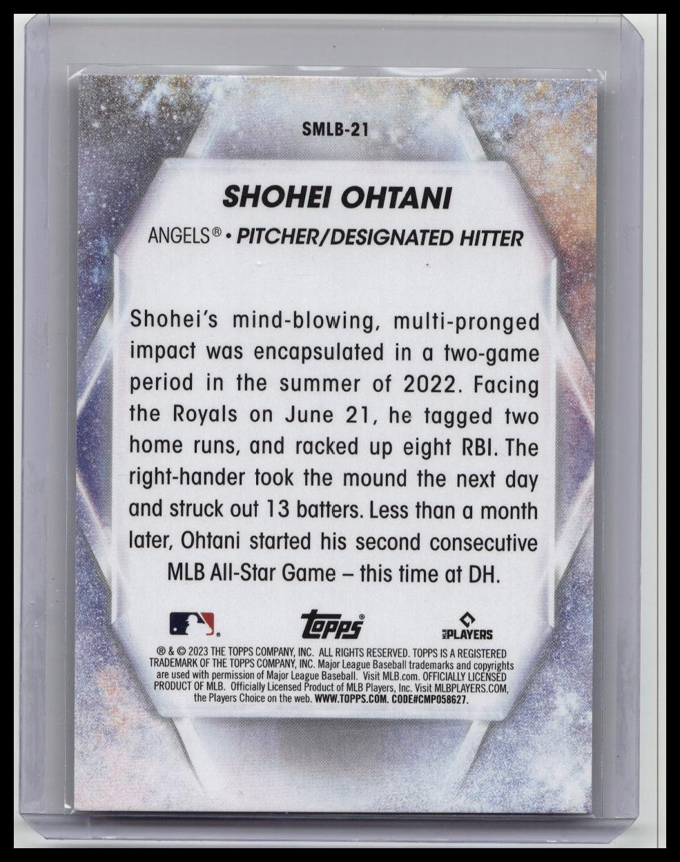 2023 Topps Series 1 - Stars of MLB Shohei Ohtani #SMLB-21 Red /75
