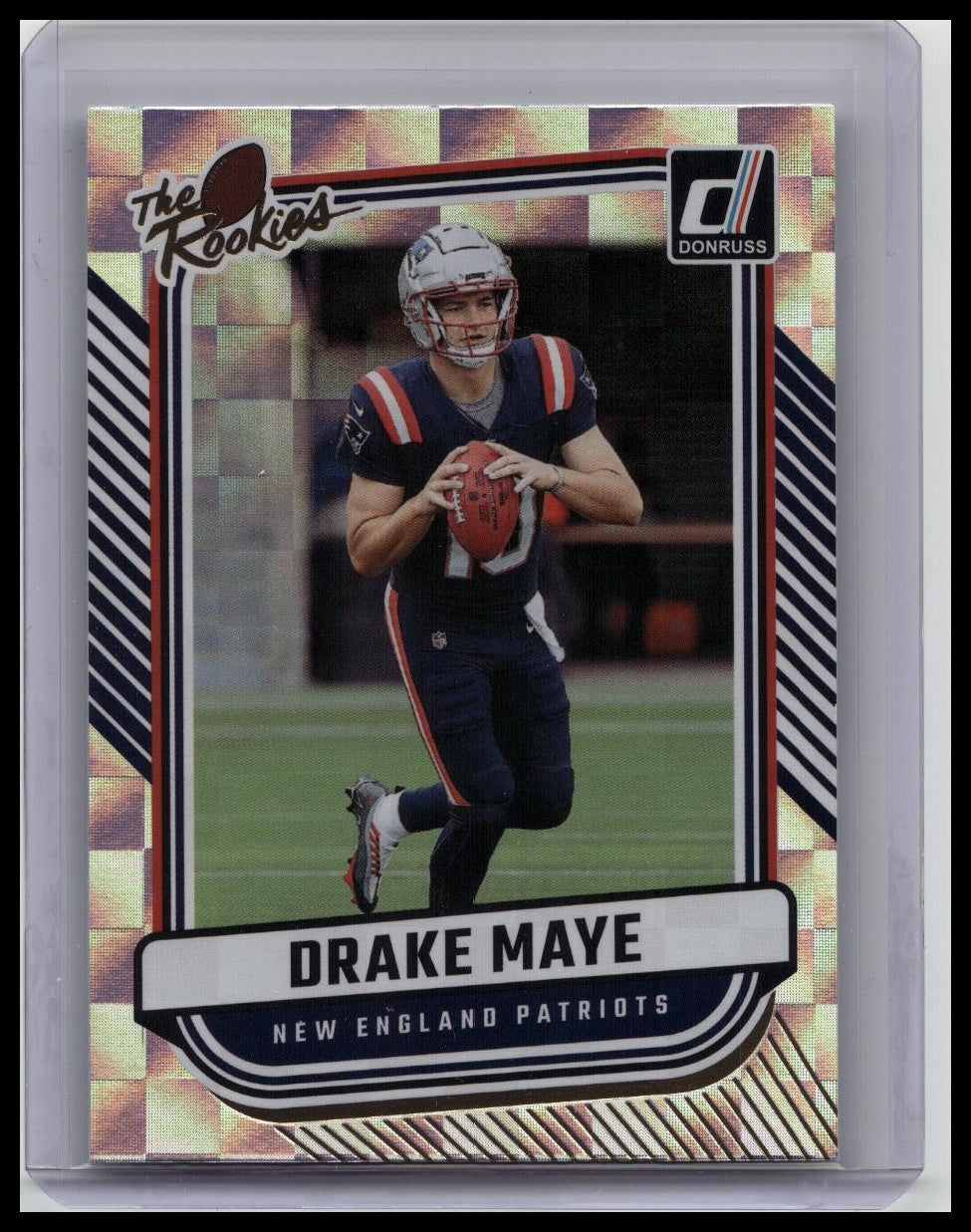 Panini 2024 Donruss The Rookies Silver Checker Drake Maye TR-39 Rookie Patriots
