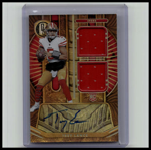 2021 Trey Lance Gold Standard Rookie Autograph Jersey/Patch RC /75 RPA