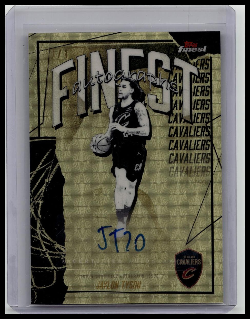 2025 Topps Finest - Autographs Jaylon Tyson Superfractor ONE OF ONE 1/1 Rookie Auto RC
