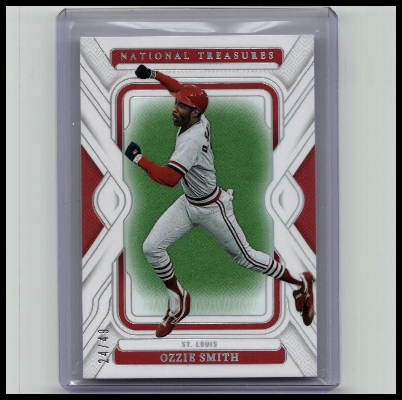 2025 National Treasures Ozzie Smith Holo Silver #'d /49 Cardinals