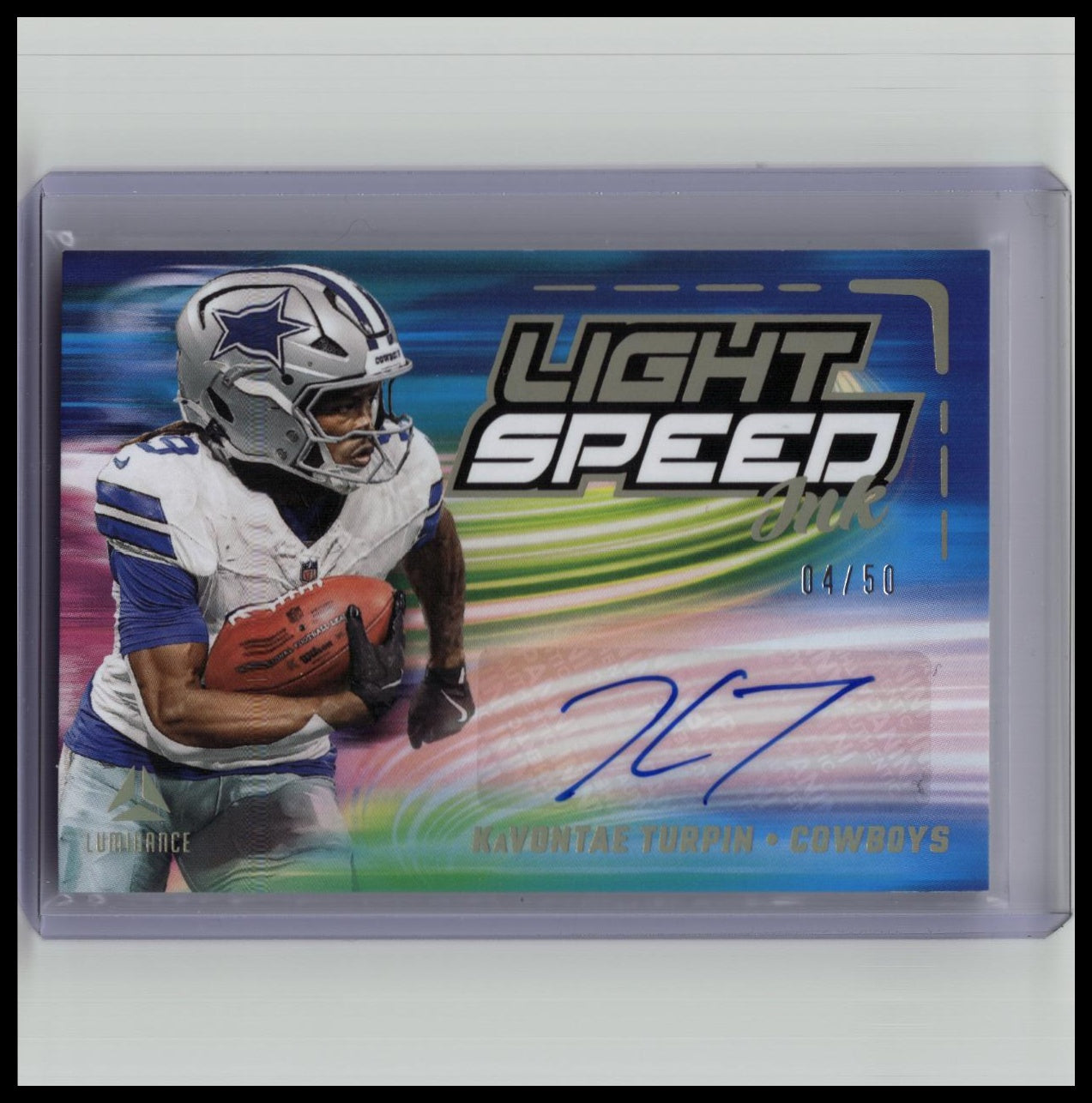 2025 Luminance Light Speed Ink Gold Auto - KaVONTAE TURPIN /50 Cowboys